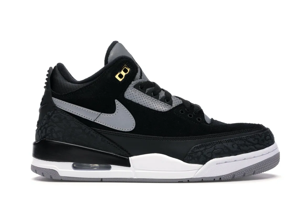 Jordan 3 retro 2025 tinker black cement gold