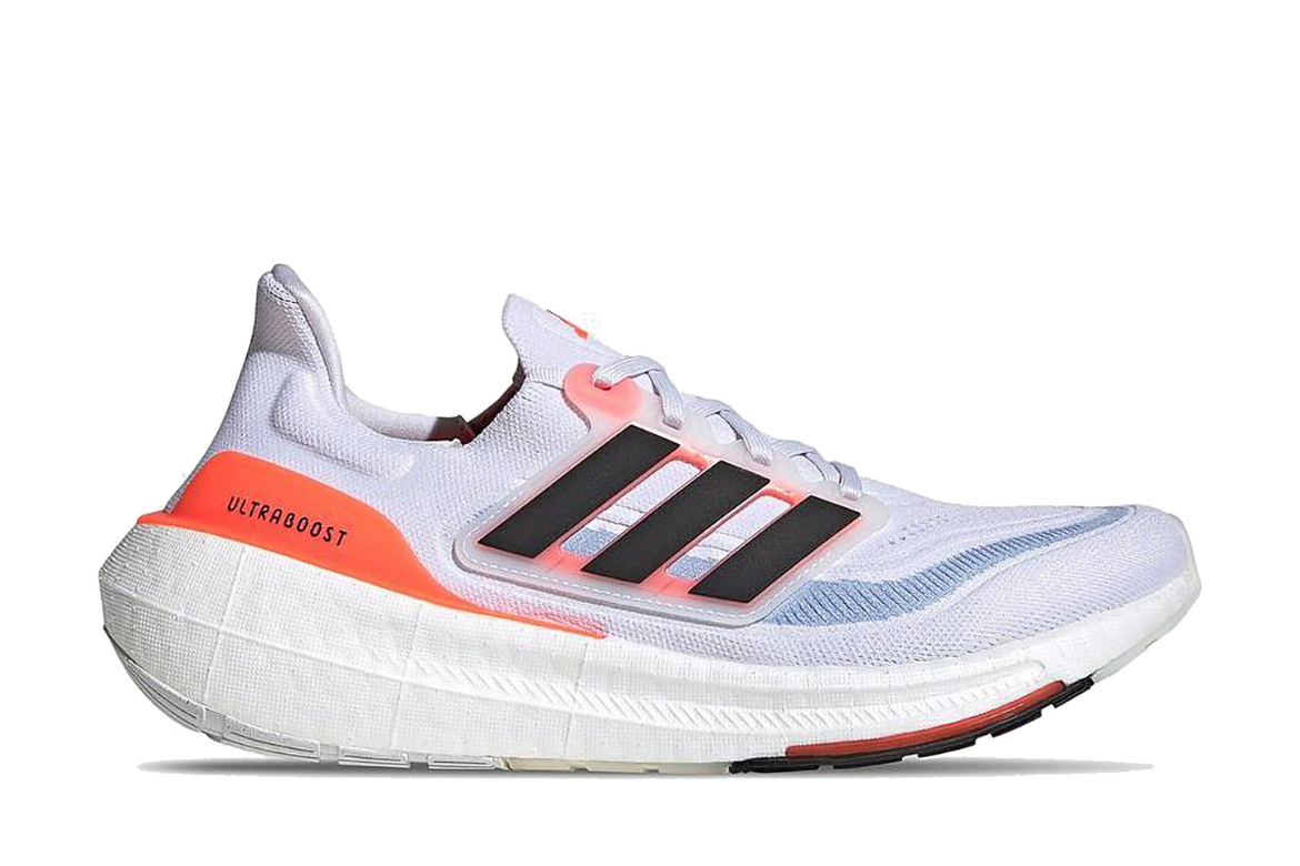 ULTRABOOST LIGHT WHITE BLACK SOLAR RED UpFoot