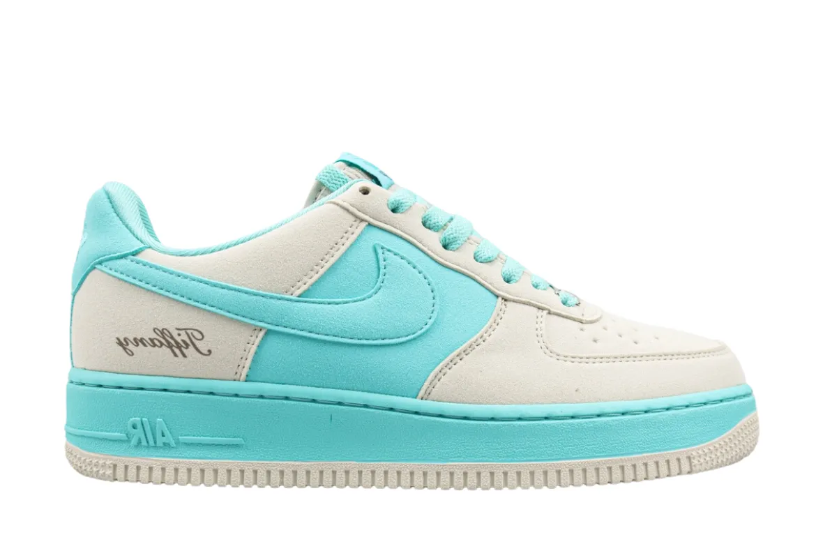 Nike Airforce 1 X Tiffany Grey Blue Men'S Sneakers Shoes